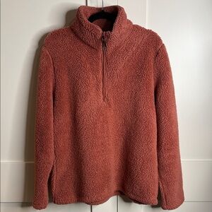 Cozy Rust Teddy Jacket